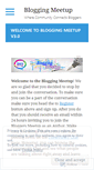 Mobile Screenshot of bloggingmeetup.com